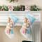 Glitzhome® 21"L Hooked Gingerbread House Stocking with Gingerbread Man Ornament